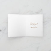 Cute Cat Green Meowy-kerstkaart Feestdagen Kaart (Binnen)