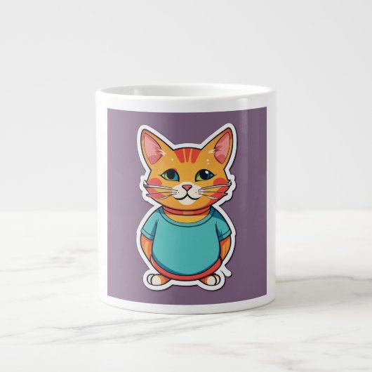 Cute Cat Grote Koffiekop (Voorkant)