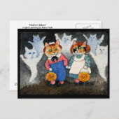Cute Cat Halloween Art Costume Pumpkin Briefkaart (Voorkant / Achterkant)