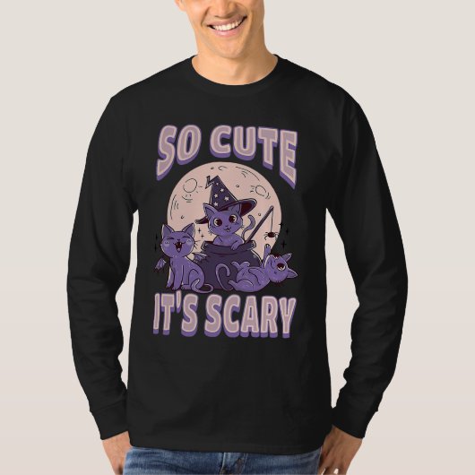 Cute cat Halloween outfit so cute it's scary T-shirt (Voorkant)