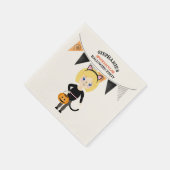 Cute Cat Halloween Party Servetten (Hoek)