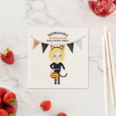 Cute Cat Halloween Party Servetten (Insitu)