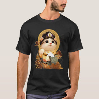 Cute Cat Halloween Witch T-shirt