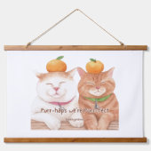 CUTE CAT HANGEND WANDKLEED (Voorkant)