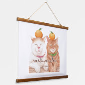 CUTE CAT HANGEND WANDKLEED (Gebogen)