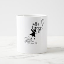 Cute Cat Happy Birthday Coffee Mok is not correct,