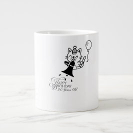 Cute Cat Happy Birthday Coffee Mok is not correct,