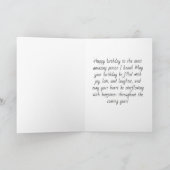 cute cat happy birthday kaart (Binnen)