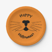 Cute Cat Happy Halloween Party Papieren Bordje (Voorkant)