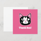 Cute Cat Hartelijk dank (Voorkant / Achterkant)