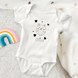 Cute Cat Heart Baby Body Romper