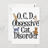 Cute Cat Humor Briefkaart (Voorkant / Achterkant)