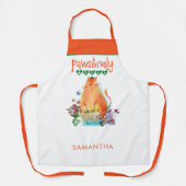 Cute Cat Humor Pawsitive Vegan Name White Schort (Voorkant)