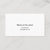 Cute Cat - I run the house - Customizable Visitekaartje (Achterkant)