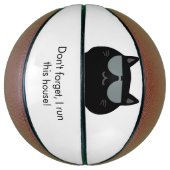 Cute Cat - I run this house now!  Basketbal (Verticaal)