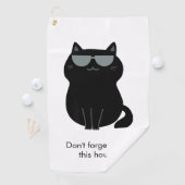 Cute Cat - I run this house now!  Golfhanddoek (Insitu)