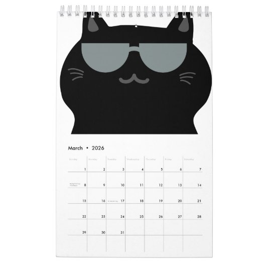 Cute Cat - I run this house now!  Kalender (Mar 2026)