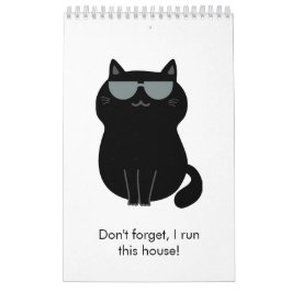 Cute Cat - I run this house now! Kalender