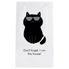 Cute Cat - I run this house now! Klein Cadeauzakje