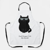 Cute Cat - I run this house now! Schort (Voorkant)