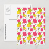 Cute Cat Ice Cream Briefkaart (Voorkant / Achterkant)