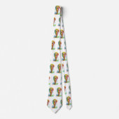 Cute Cat Ice Cream Cone kleurful Stropdas (Voorkant)