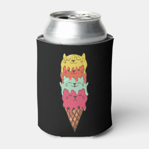Cute Cat Ice Cream Kawaii Kittens Blikjeskoeler