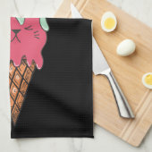 Cute Cat Ice Cream | Kawaii Kittens Theedoek (Quarter Fold)