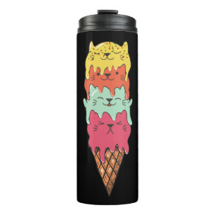 Cute Cat Ice Cream   Kawaii Kittens Thermosbeker