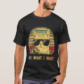 Cute Cat ik doe wat ik wil dat Ca Cat T-shirt (Voorkant)