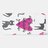 Cute cat-illustratie. liefdesbrieven Case-Mate iPhone case (Achterkant (horizontaal))