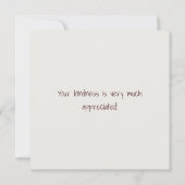 Cute Cat Illustratienaam Bedankt voor je creditcar (Achterkant)