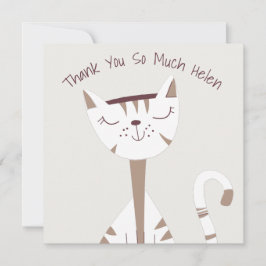 Cute Cat Illustratienaam Bedankt voor je creditcar