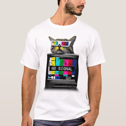Cute cat in 3D T-shirt (Voorkant)
