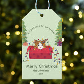 Cute Cat in a Box Here for the Boxes Christmas Cadeaulabel