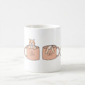 Cute Cat in a Coffee Mug | Cozy Kitten Lover Gift  Koffiemok (Center)
