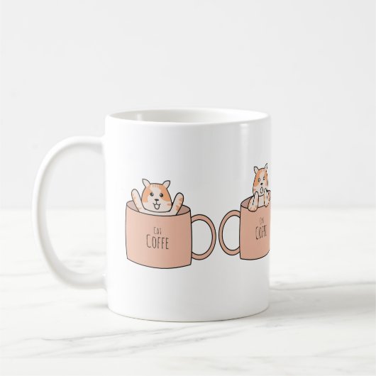Cute Cat in a Coffee Mug | Cozy Kitten Lover Gift  Koffiemok (Links)
