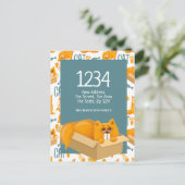 Cute Cat in een doos - We hebben naar huis gereden Briefkaart (Staand voorkant)