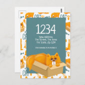 Cute Cat in een doos - We hebben naar huis gereden Briefkaart (Voorkant / Achterkant)