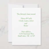 Cute Cat in een Kaart van de Nota van de Nota van Notitiekaartje (Achterkant)