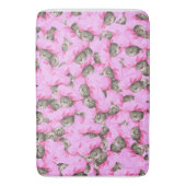 Cute Cat in een roze Pet Patroon Random Badmat (Voorkant Verticaal)