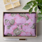 Cute Cat in een roze Pet Patroon Tissuepapier (Geschenk)