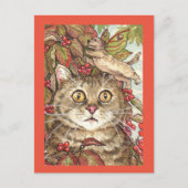 Cute Cat in Herfst Dogwood Dog Fairy Autumn Briefk Briefkaart (Voorkant)