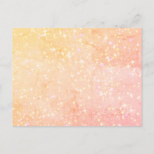 Cute Cat in Hot Air ballon Glitter Girl Birthday Uitnodiging Briefkaart (Achterkant)