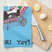 Cute Cat in Sunglazen Summer Persoonlijk Theedoek (Quarter Fold)