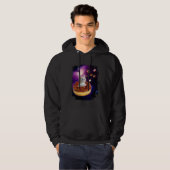 Cute Cat Inside Donut in Space Boys Girl  Kitty in Hoodie (Voorkant volledig)