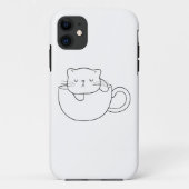 Cute cat iPhone case (Achterkant)