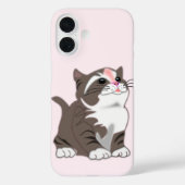 Cute Cat iPhone Case (Achterkant)