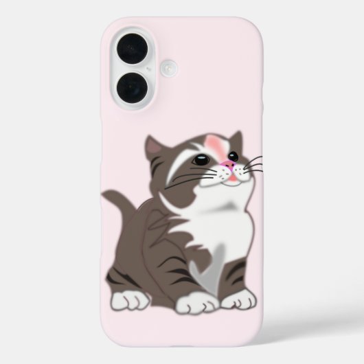 Cute Cat iPhone Case (Achterkant)