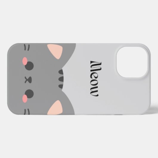 Cute Cat  iPhone Case – Soft & Aesthetic Look iPhone Hoesje (Achterkant horizontaal)